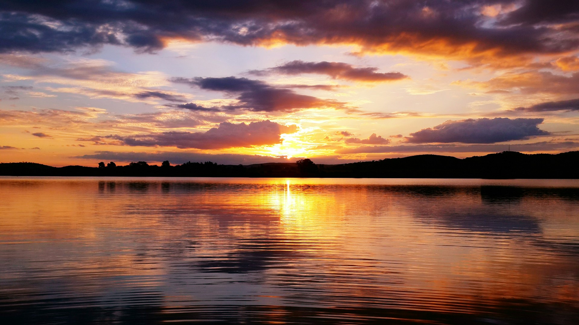 Sunset over Lake Kariba during a Zimbabwe journey