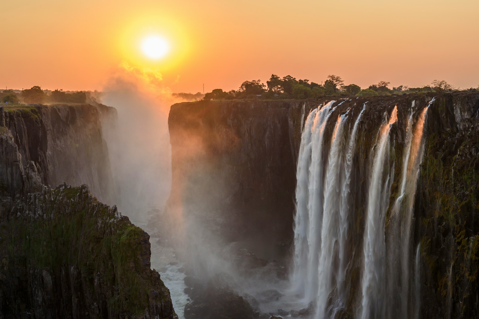 Victoria Falls and the Zambezi landscape during a Zimbabwe journey
